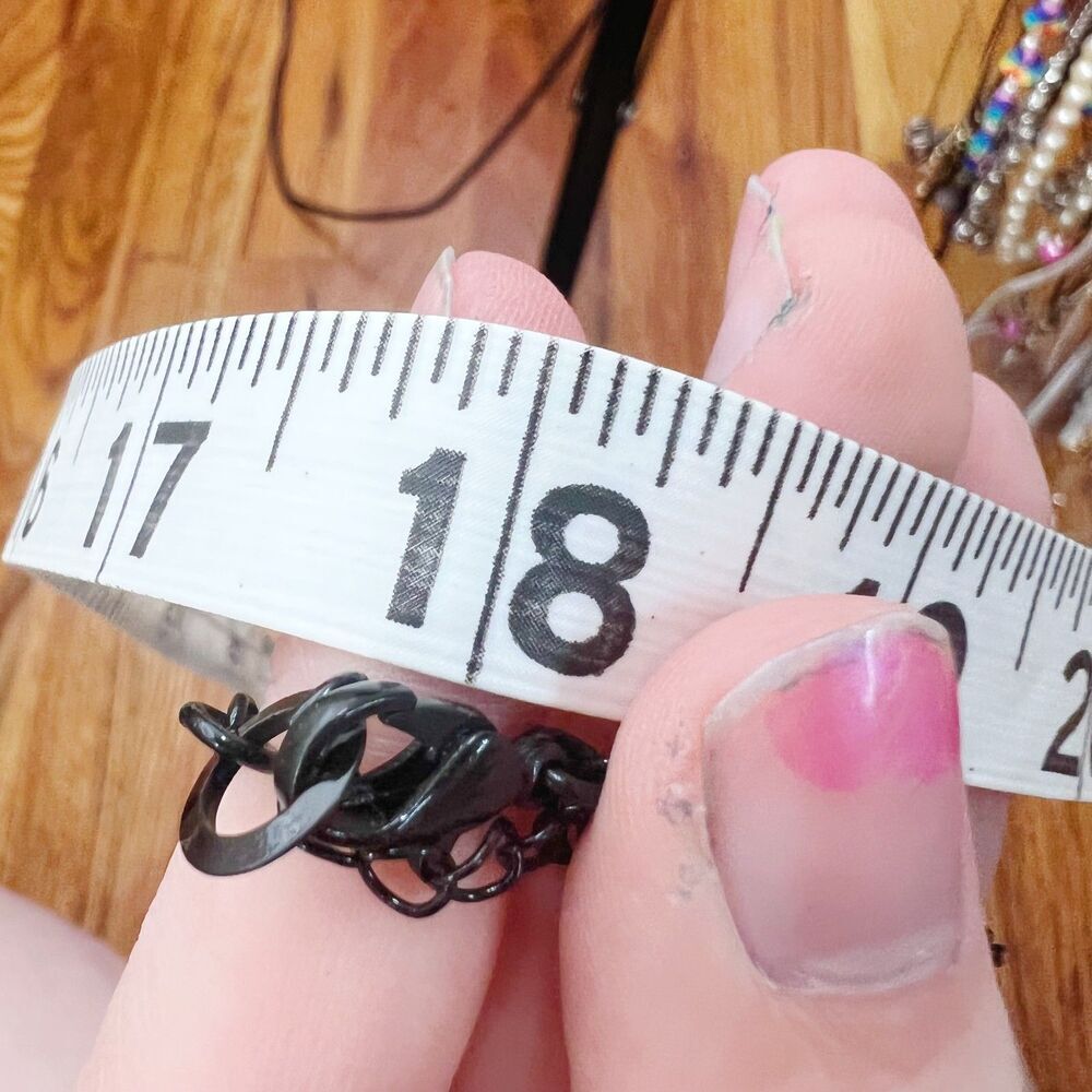 Black Rhinestone Statement Necklace - image 7